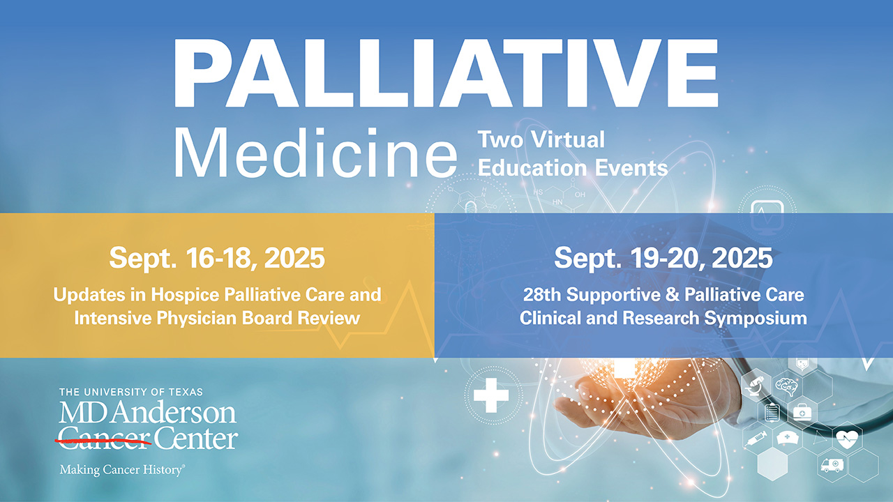 28th Supportive and Palliative Care Clinical and Research Symposium Banner